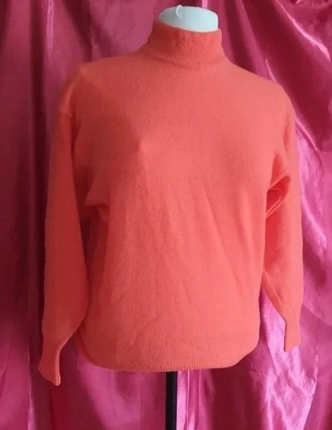 Pull col roulé corail femme 38 - M – photo 2